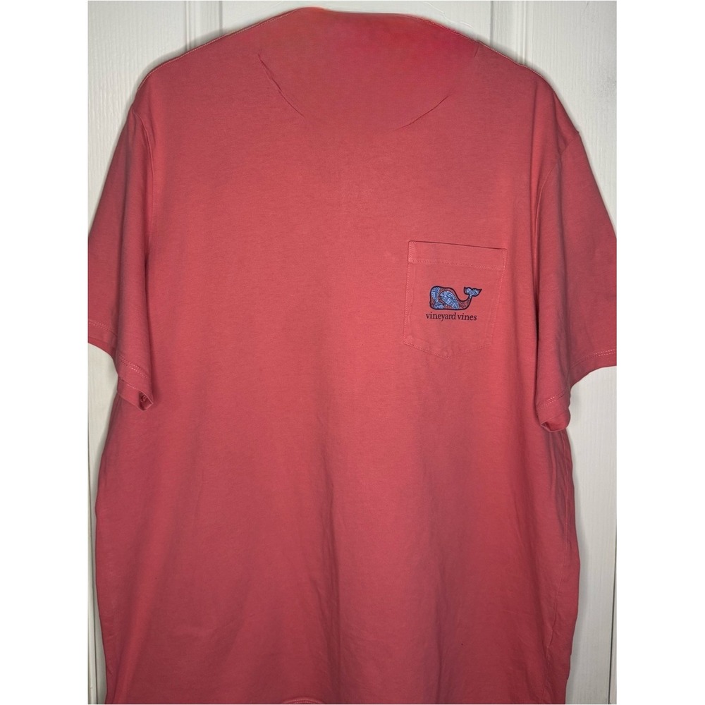 Vineyard Vines Coral Short-Sleeve Pocket Tee